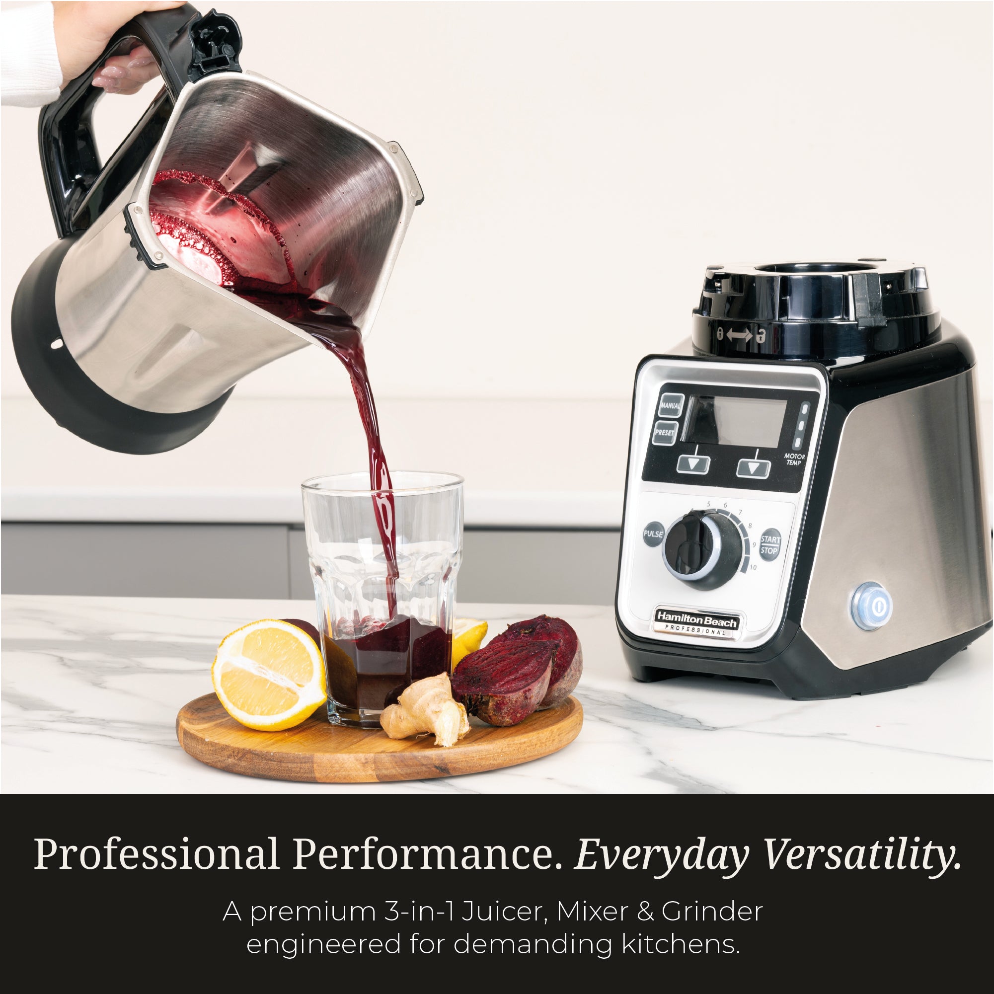 Hamilton Beach Professional Juicer Mixer Grinder