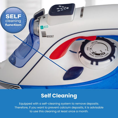 Hamilton Beach Pro SteamMax  White & Blue Steam Iron