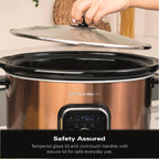 Hamilton Beach 6.5L Digital Slow Cooker - Copper