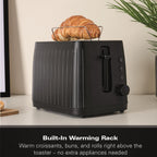 Hamilton Beach Stealth 2 Slice Textured Toaster Matte Black