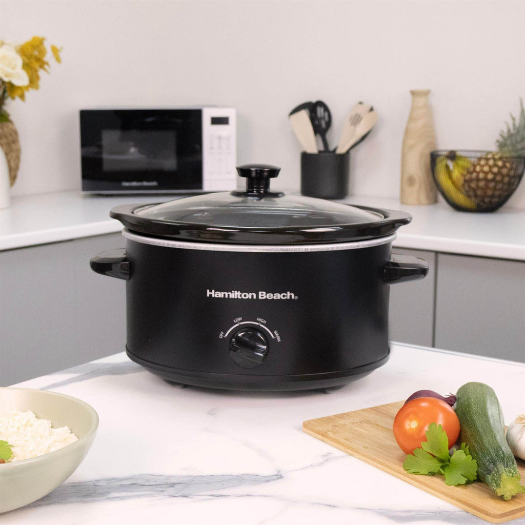 Hamilton Beach The Comfort Cook 3.5L Slow Cooker - Black - Hamilton Beach UK