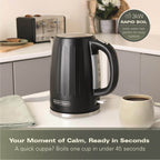 Hamilton Beach Harmony 1.7L Kettle - Espresso - Hamilton Beach UK