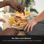 Hamilton Beach Stealth 2 Slice Textured Toaster - Matte Black - Hamilton Beach UK