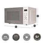 Hamilton Beach 30L Silver Family Microwave - Hamilton Beach UK