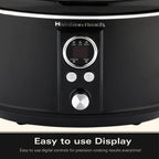 Hamilton Beach Digital 6.5L Oval Slow Cooker - Black - Hamilton Beach UK