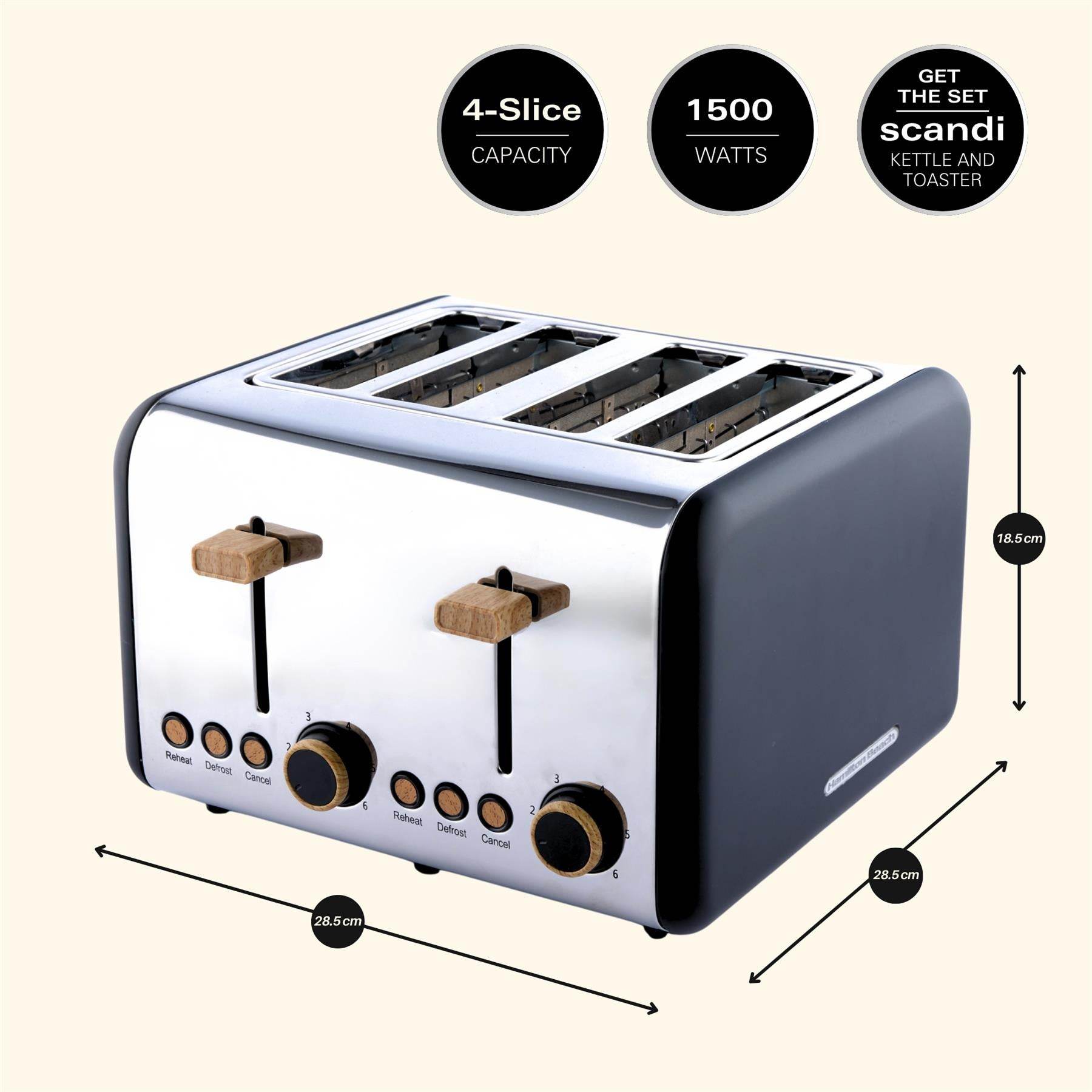 Hamilton Beach Scandi 4 Slice Toasters - Hamilton Beach UK
