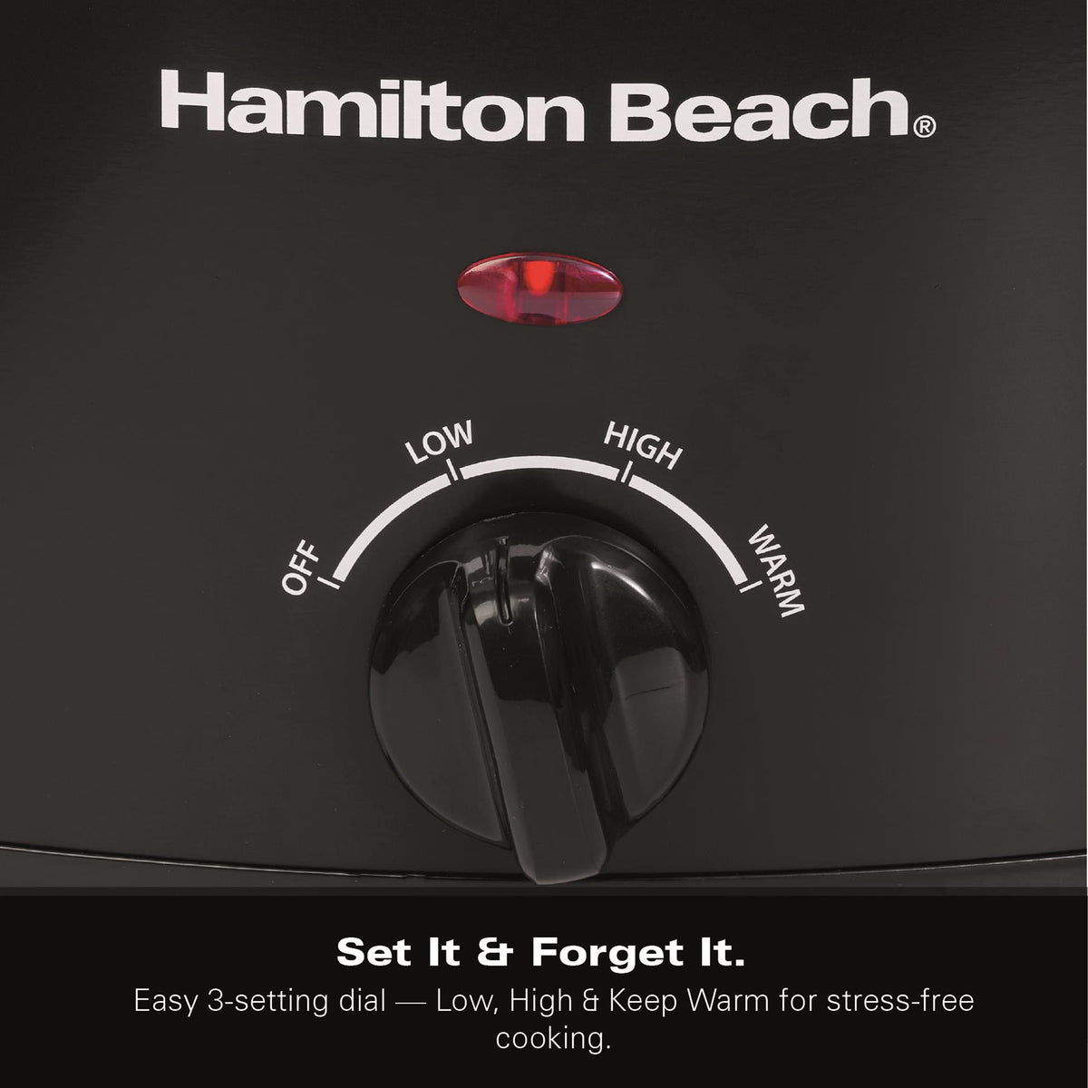 Hamilton Beach 'The Family Favourite' 6.5L Black Slow Cooker