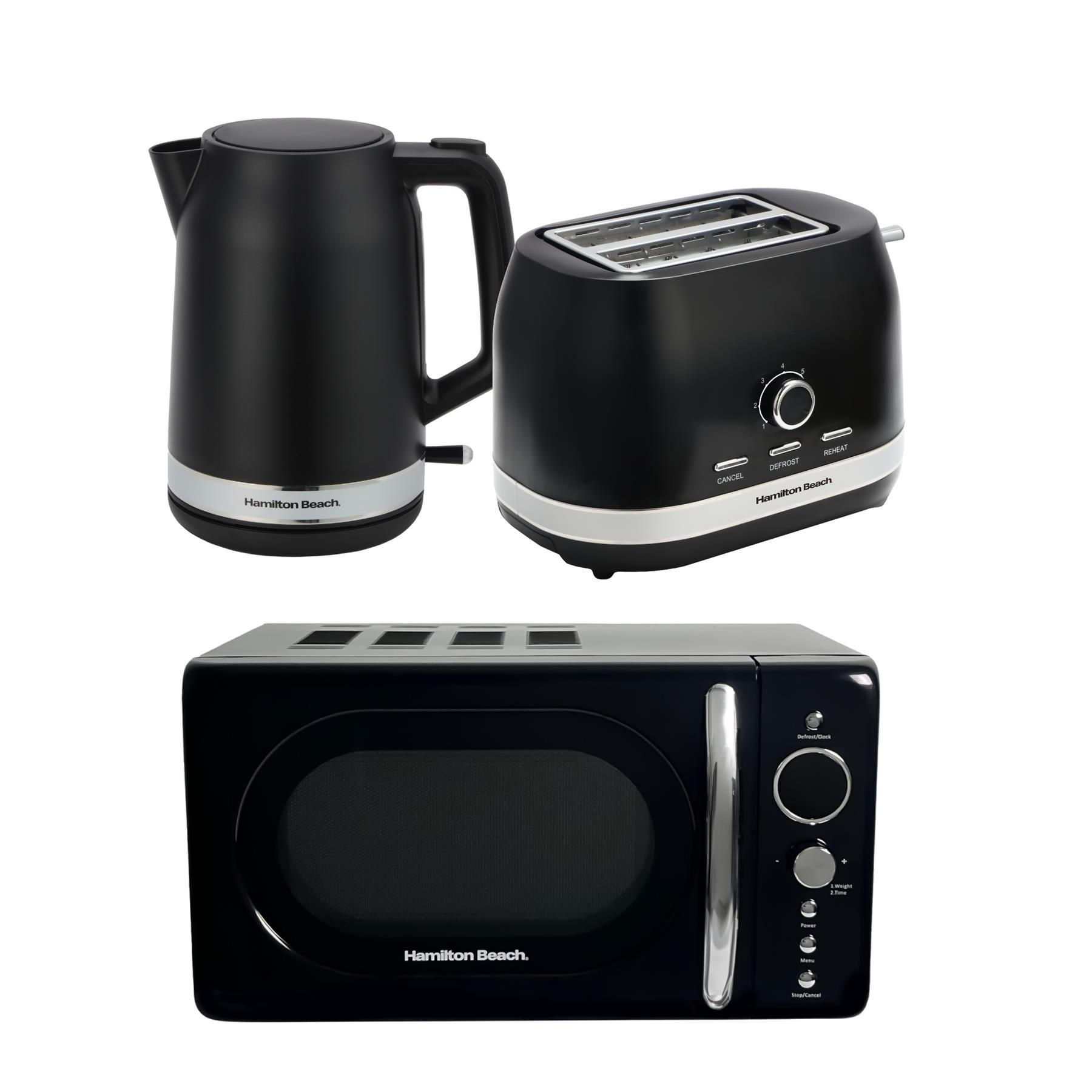 Hamilton Beach Ella Kettle, Toaster & Microwave Set