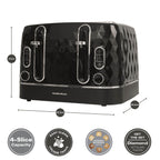 Hamilton Beach Diamond Kettle & Toaster Set Black - Hamilton Beach UK