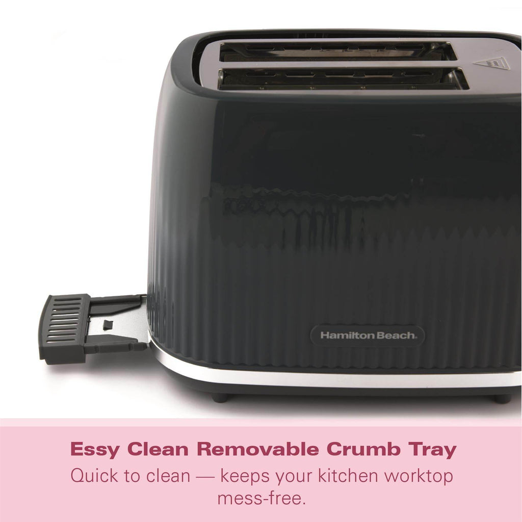 Hamilton Beach Miami 2 Slice Toaster Charcoal Grey - Hamilton Beach UK