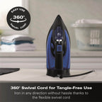 Hamilton Beach Pro SteamMax 3000w Steam Iron - Blue & Black - Hamilton Beach UK