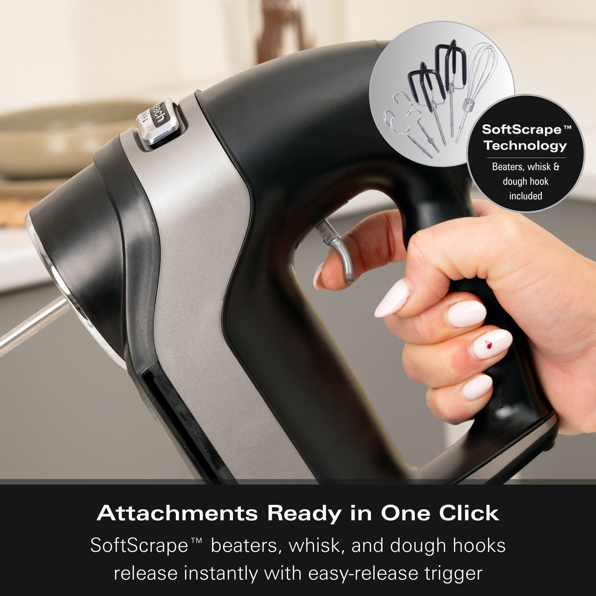 Hamilton Beach Professional 7-Speed Digital Electric Hand Mixer