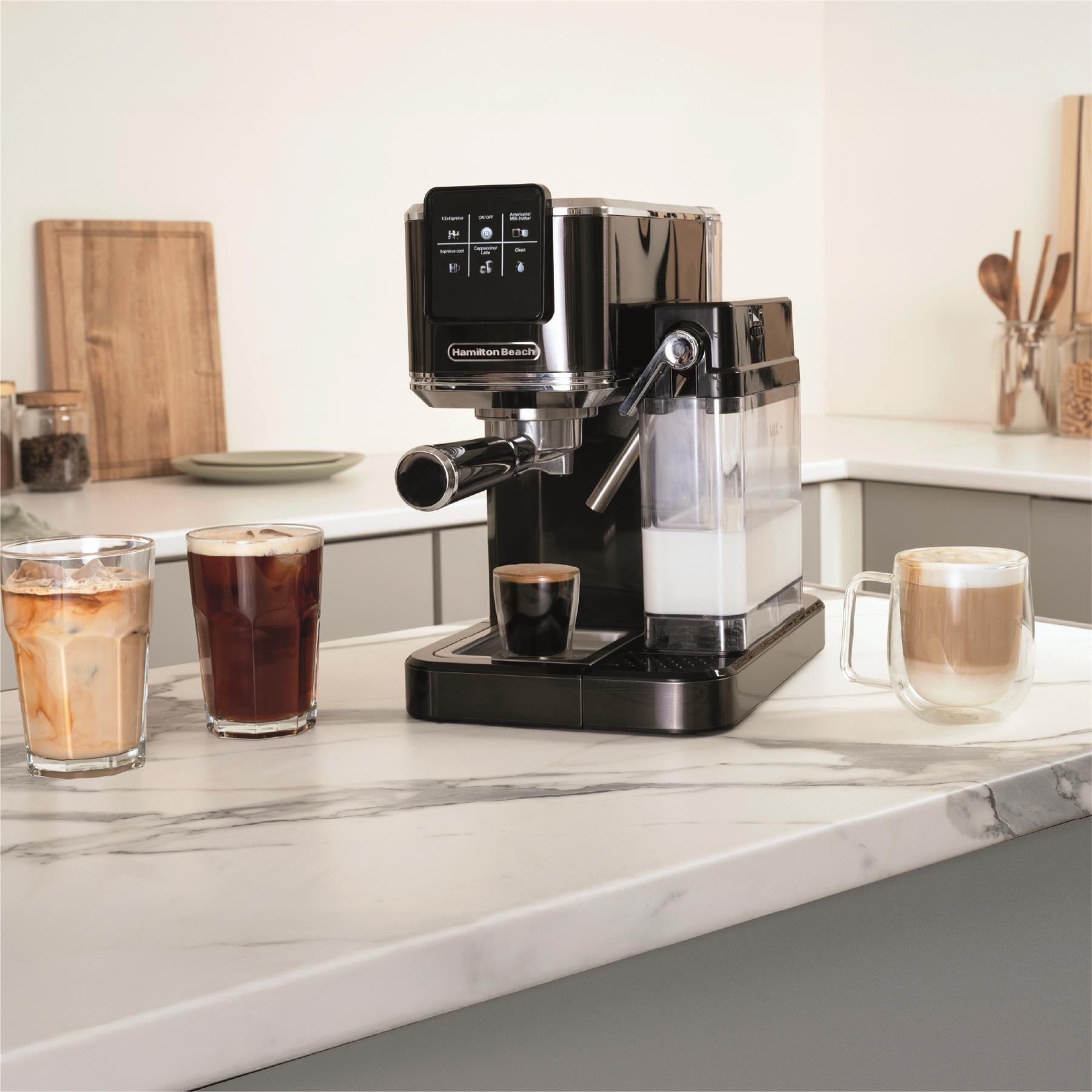 Hamilton Beach BaristaPro+ Touch 8-in-1 Espresso Machine