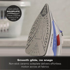 Hamilton Beach Pro SteamMax 3000w Steam Iron - White & Blue - Hamilton Beach UK