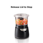 Hamilton Beach 700ml Stack & Press Glass Bowl Chopper - Hamilton Beach UK