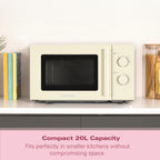 Hamilton Beach Miami Manual 800W Microwave - Sand