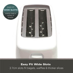 Hamilton Beach Essential 2 Slice Plastic Toaster - White - Hamilton Beach UK