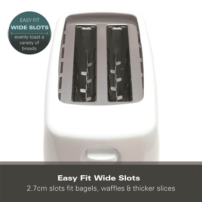 Hamilton Beach Essential 2 Slice White Plastic Toaster