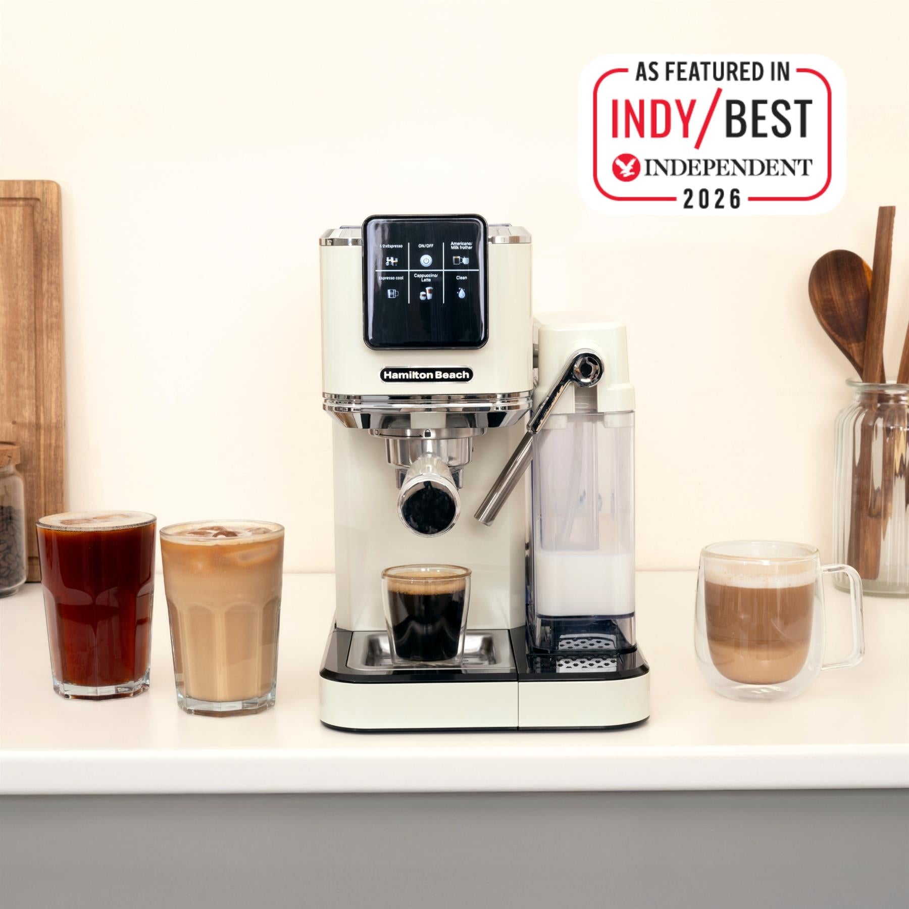Hamilton Beach BaristaPro+ Touch 8-in-1 Espresso Machine