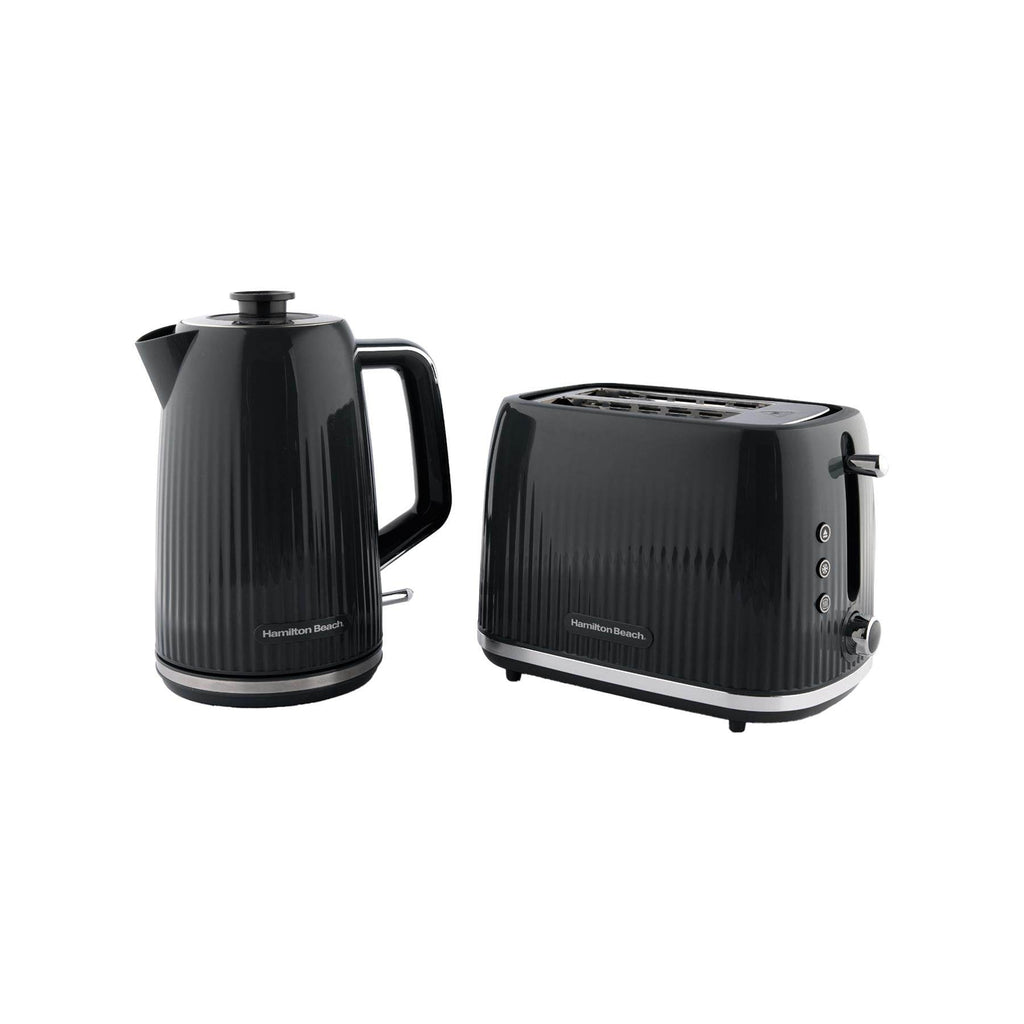 Hamilton Beach Miami Kettle & Toaster Set Charcoal Grey - Hamilton Beach UK