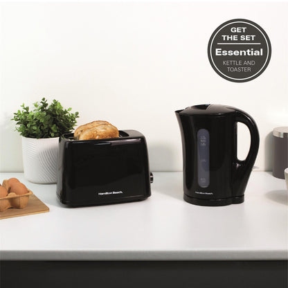 Hamilton Beach Essential 2 Slice Black Plastic Toaster