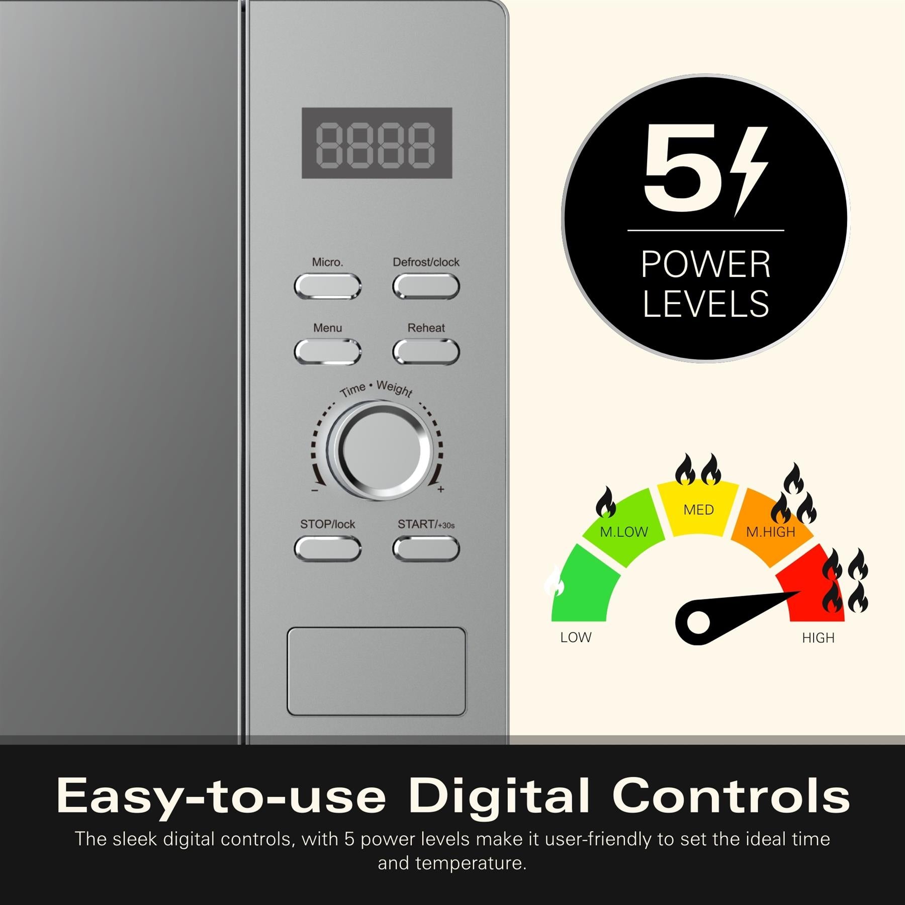 Family 30L Microwave - Silver