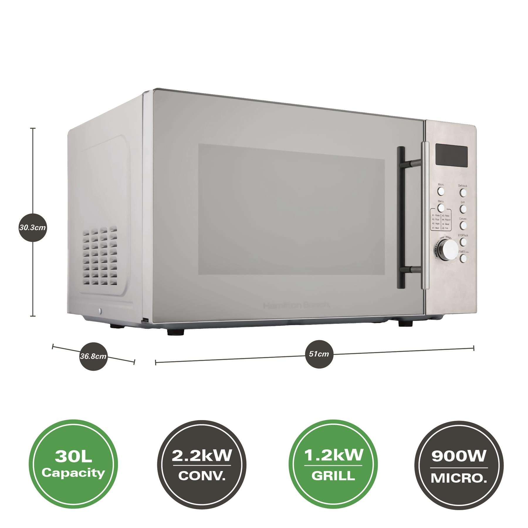 Hamilton Beach 30L Combination Microwave with Grill
