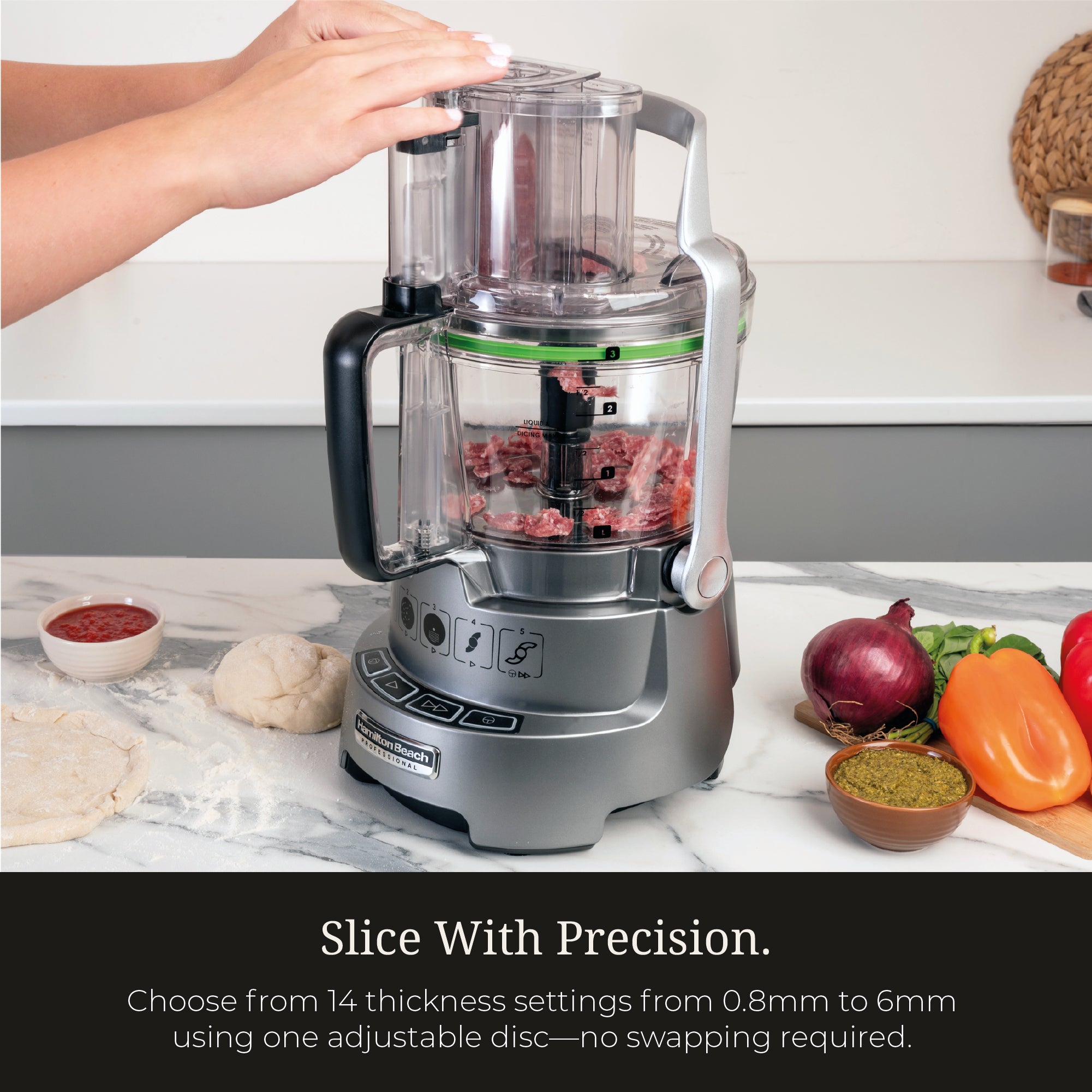Hamilton Beach Professional 3L Food Processor with Dicing