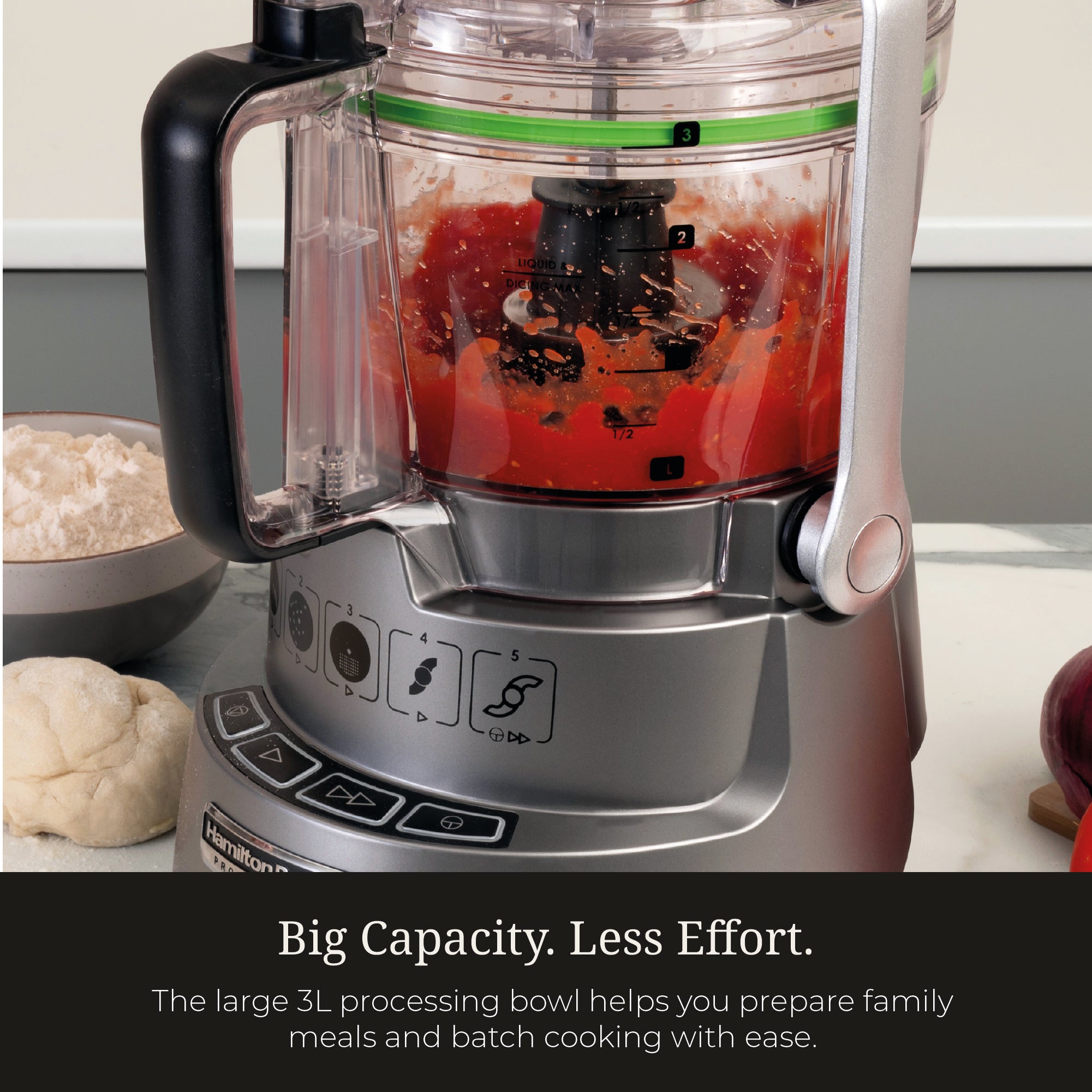 Hamilton Beach Professional 3L Food Processor with Dicing