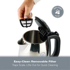 Hamilton Beach Rise 1.7L Polished Stainless Steel Kettle