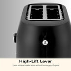 Hamilton Beach Ella 2 Slice Matte Black Toaster