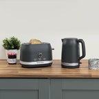 Hamilton Beach Ella Kettle & Toaster Set - Matte Charcoal - Hamilton Beach UK