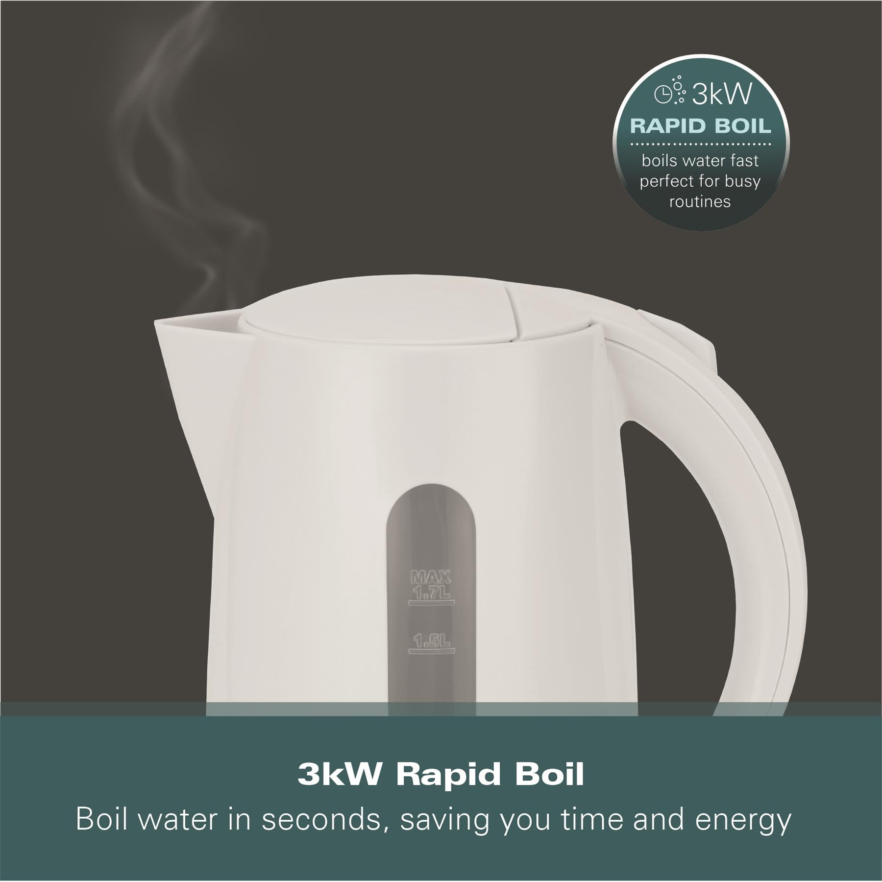 Essential 1.7L Rapid Boil Kettles