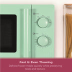 Hamilton Beach Miami Manual 800W Microwave - Mojito Mint