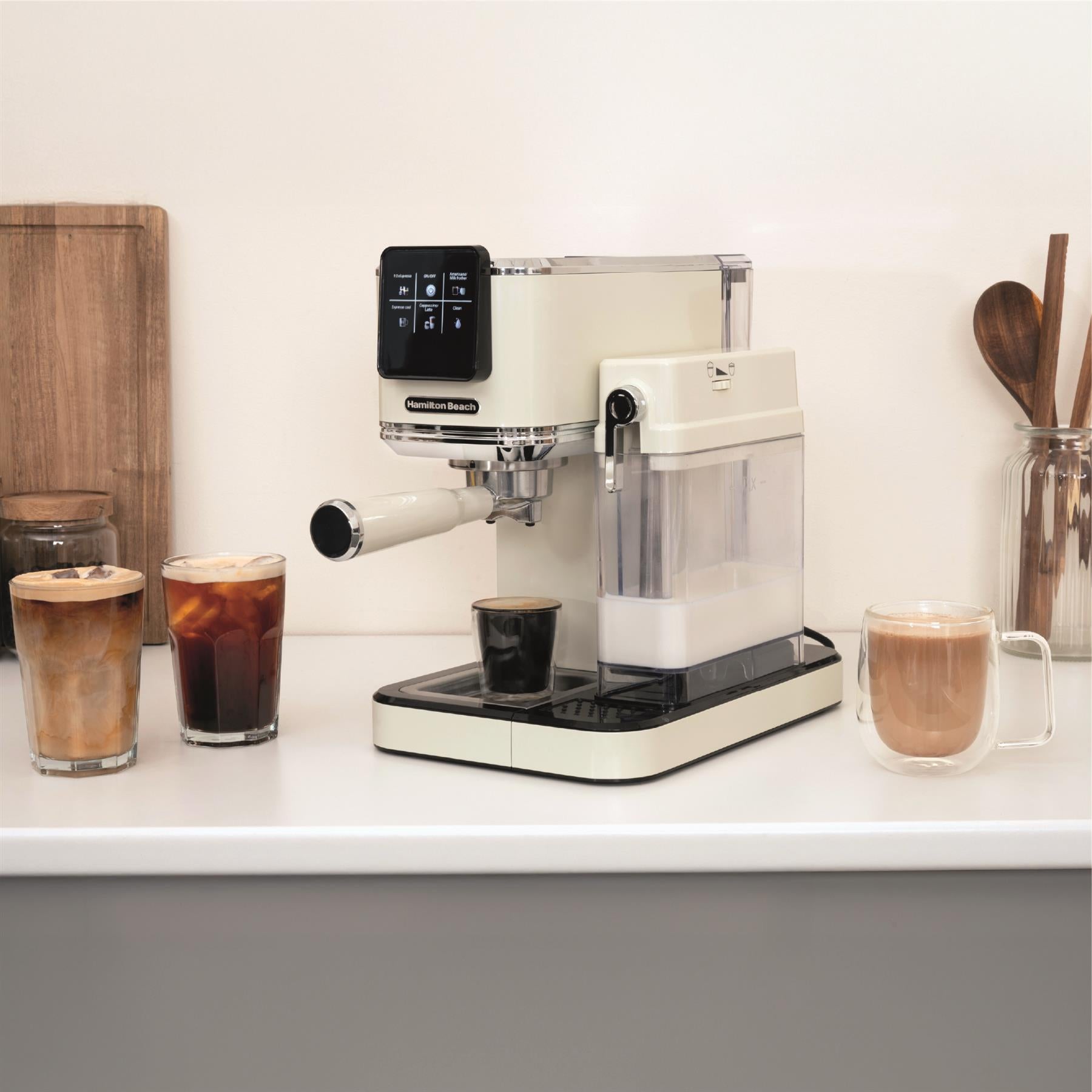 Hamilton Beach BaristaPro+ Touch 8-in-1 Espresso Machine
