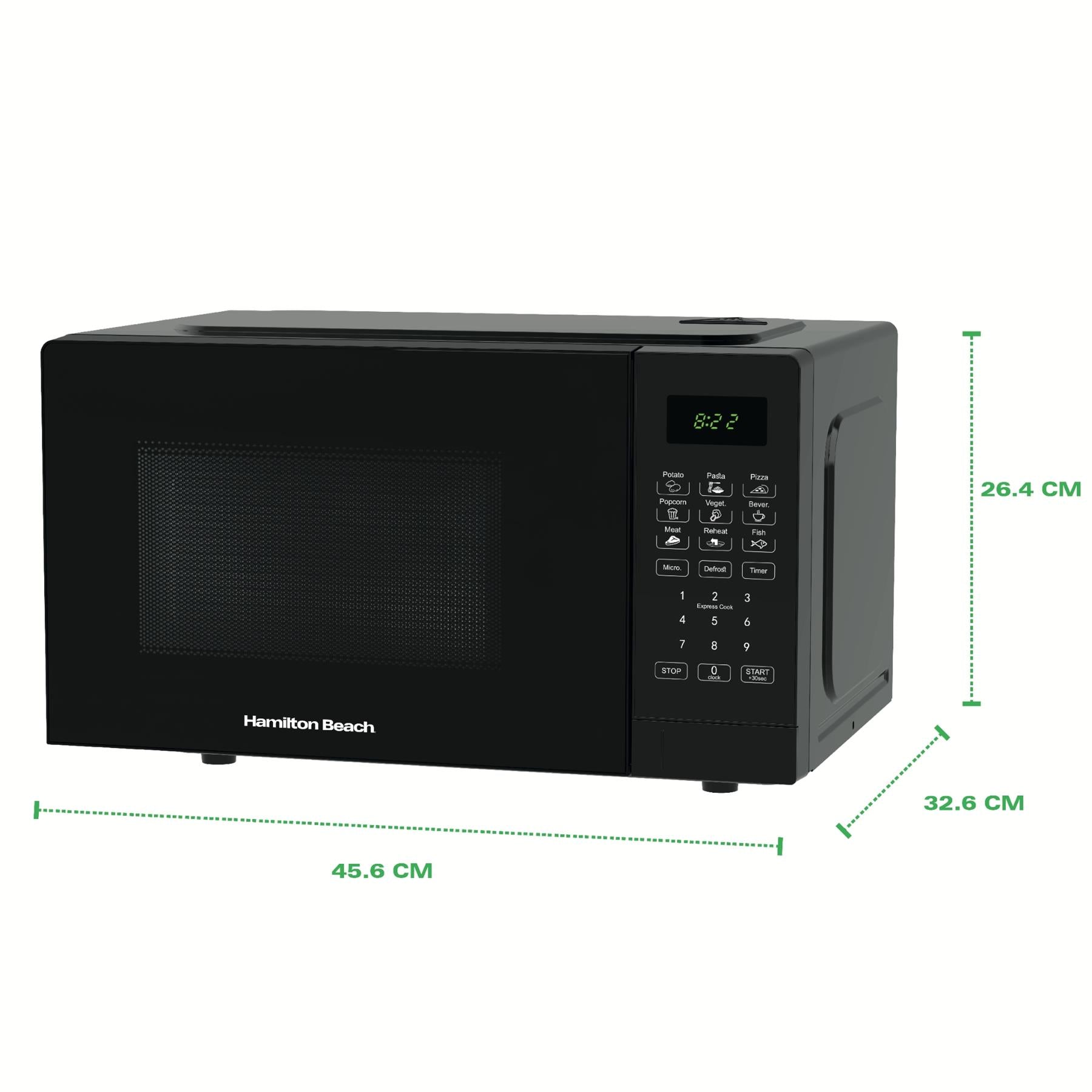 Essential 20L Digital Microwave - Black