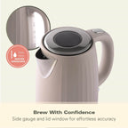 Hamilton Beach Harmony 1.7L Kettle - Cappuccino - Hamilton Beach UK