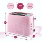 Hamilton Beach Miami Kettle & Toaster Set Flamingo Pink