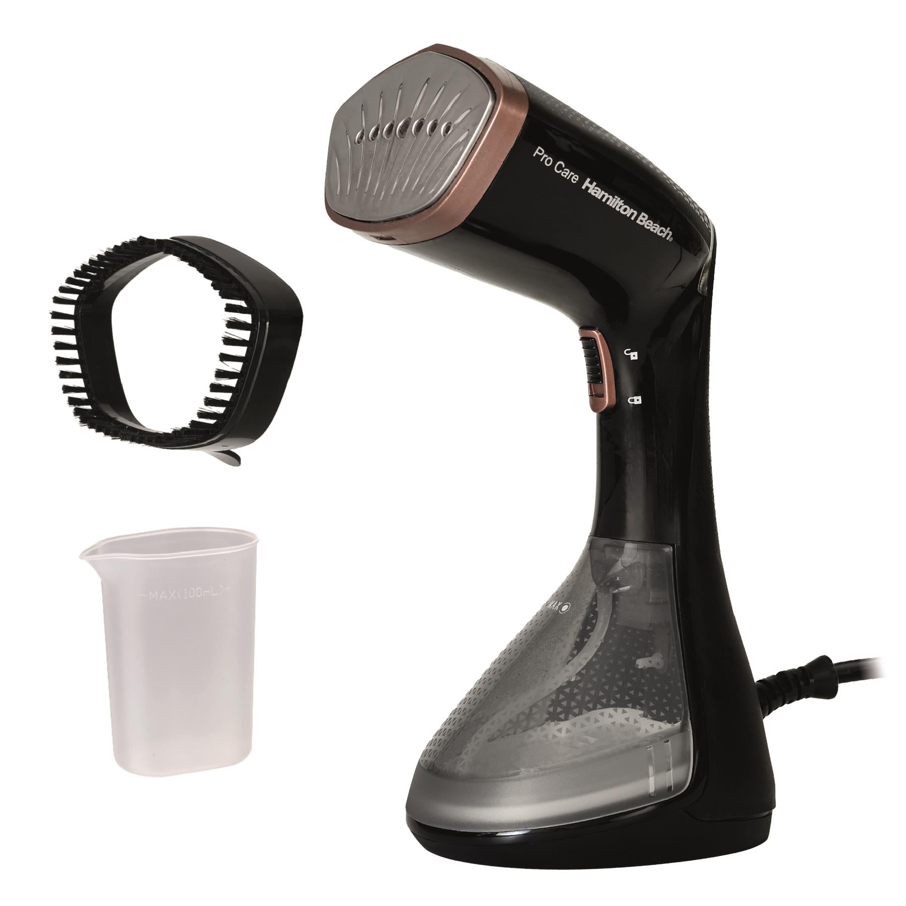 Hamilton Beach ProCare Handheld Garment Steamer - Black & Bronze