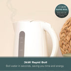 Hamilton Beach Essentials 1.7L Rapid Boil Kettle White - Hamilton Beach UK