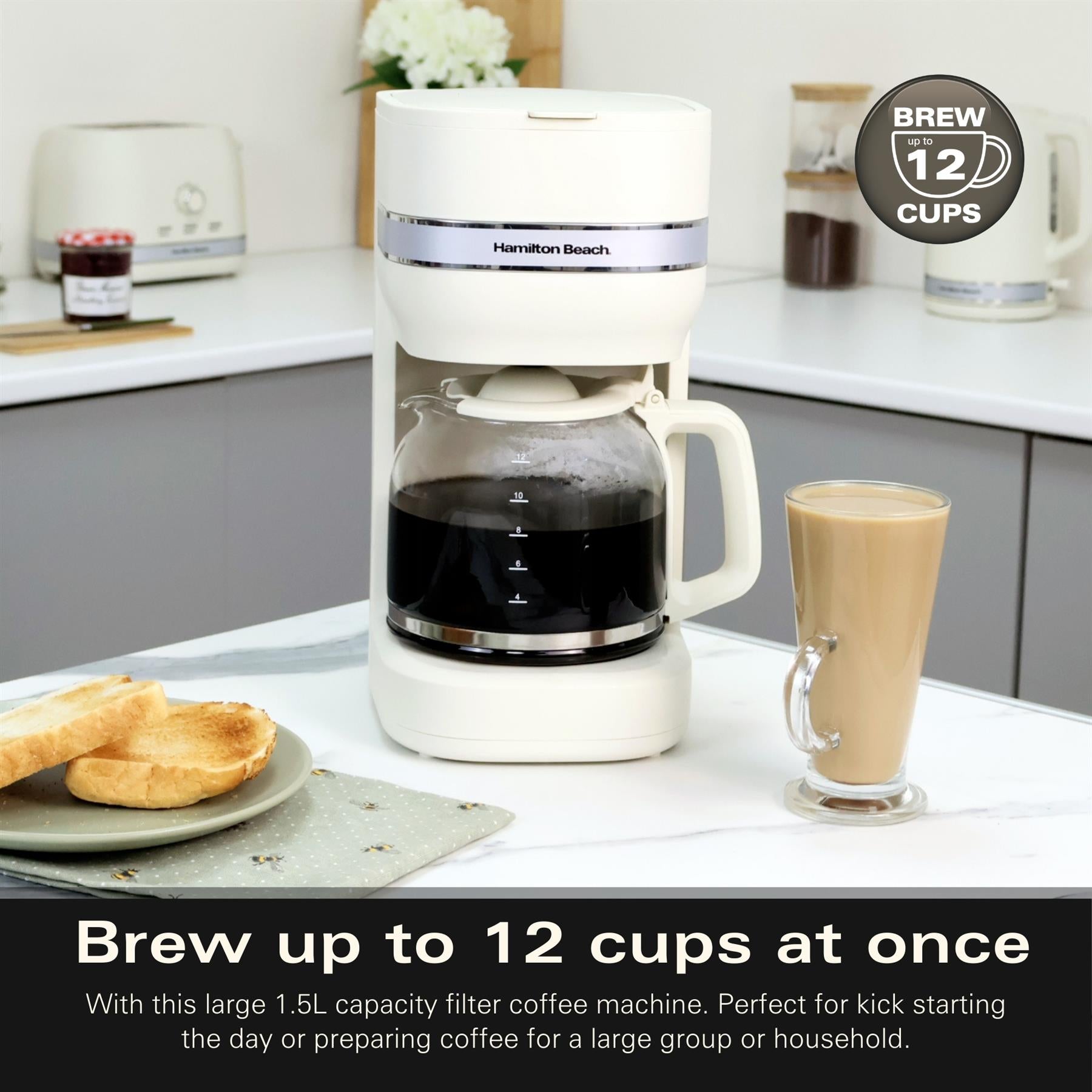 Ella 1.5L Matte Filter Coffee Machines