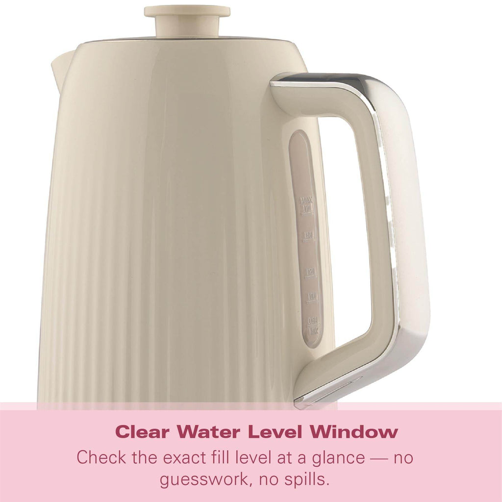 Hamilton Beach Miami 1.7L Kettle Sand - Hamilton Beach UK