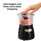 Hamilton Beach 700ml Stack & Press Glass Bowl Chopper - Hamilton Beach UK