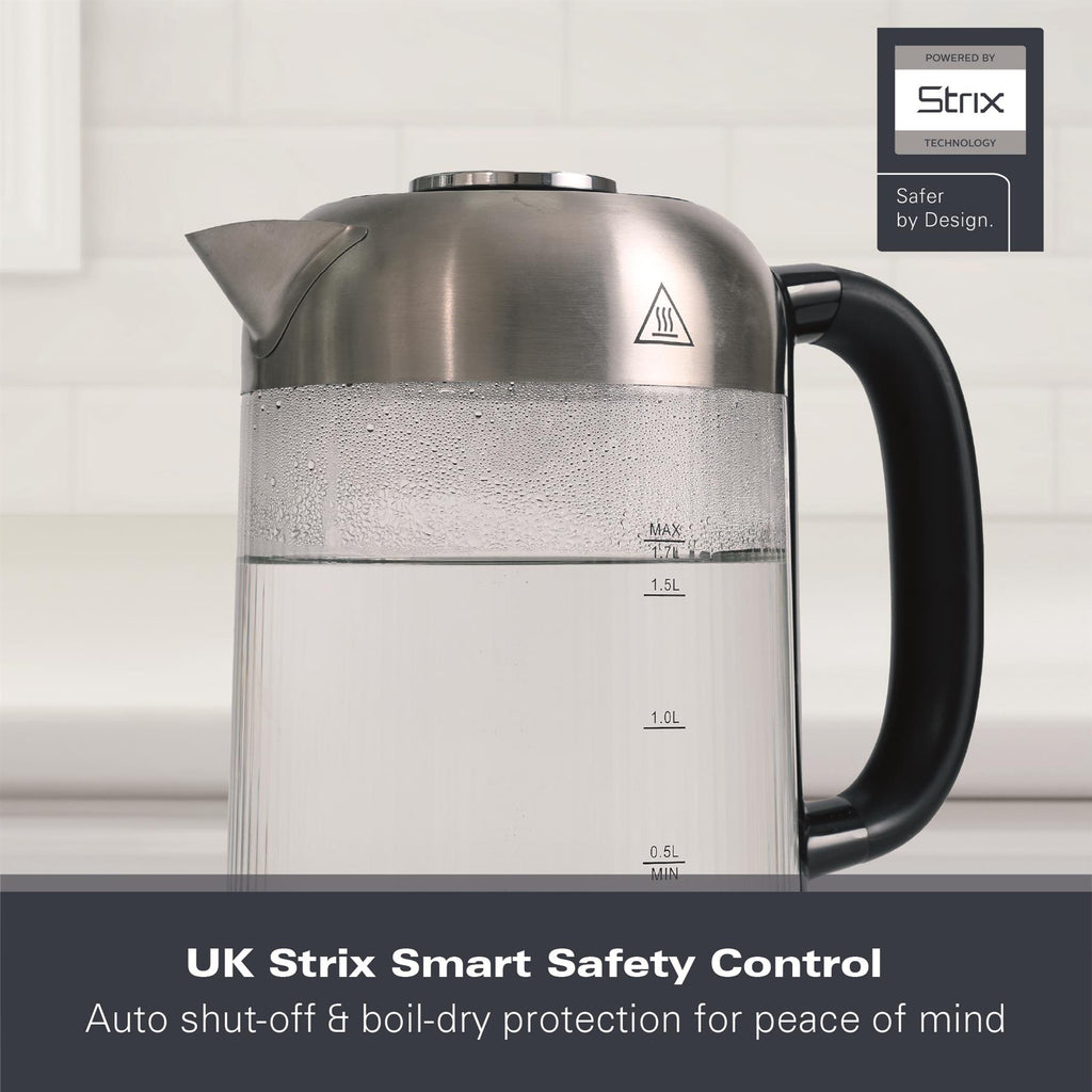 Hamilton Beach Liberty 1.7L Ribbed Glass Kettle