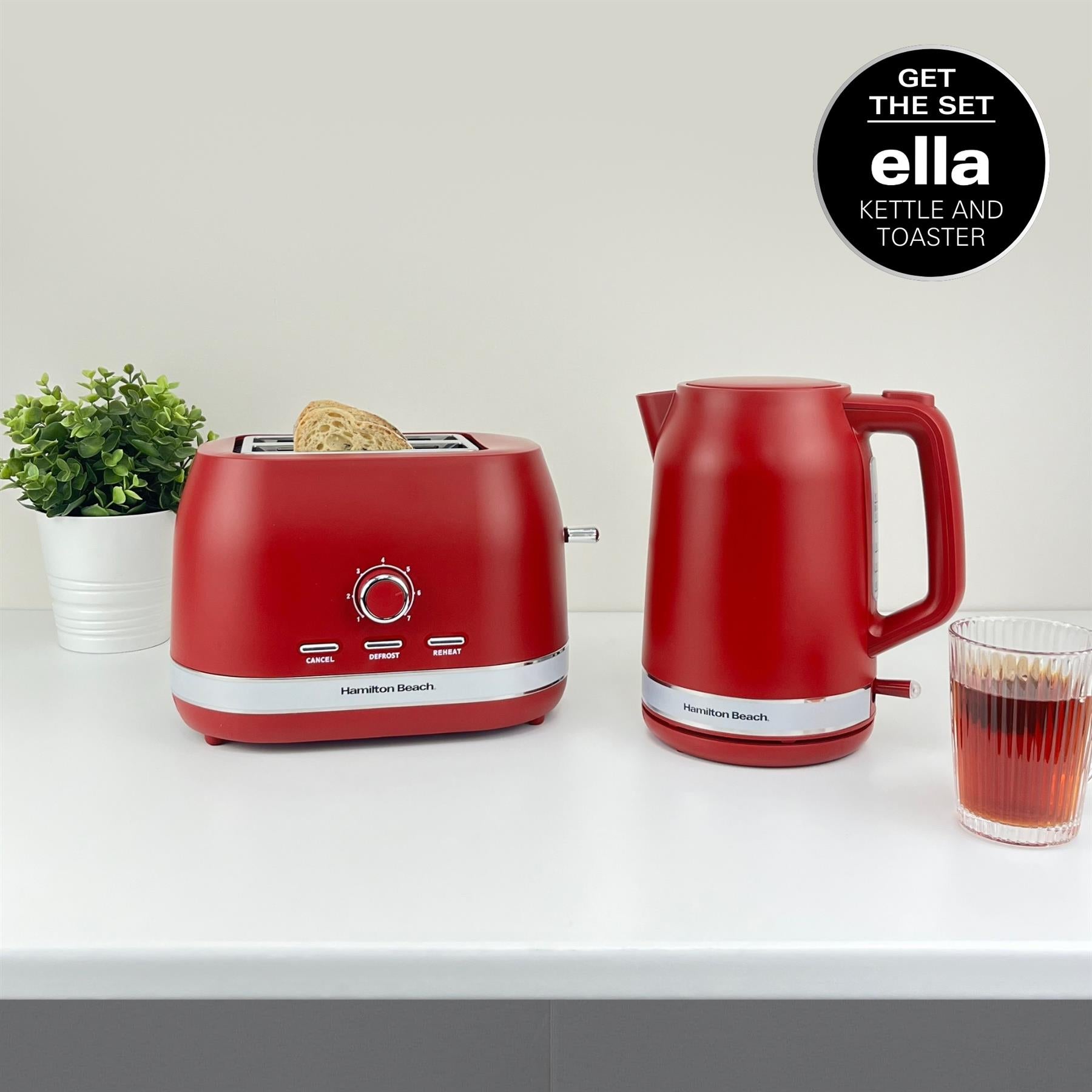 Ella 1.7L Kettle - Matte Red