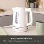 Hamilton Beach Compact 1L Kettle - White - Hamilton Beach UK