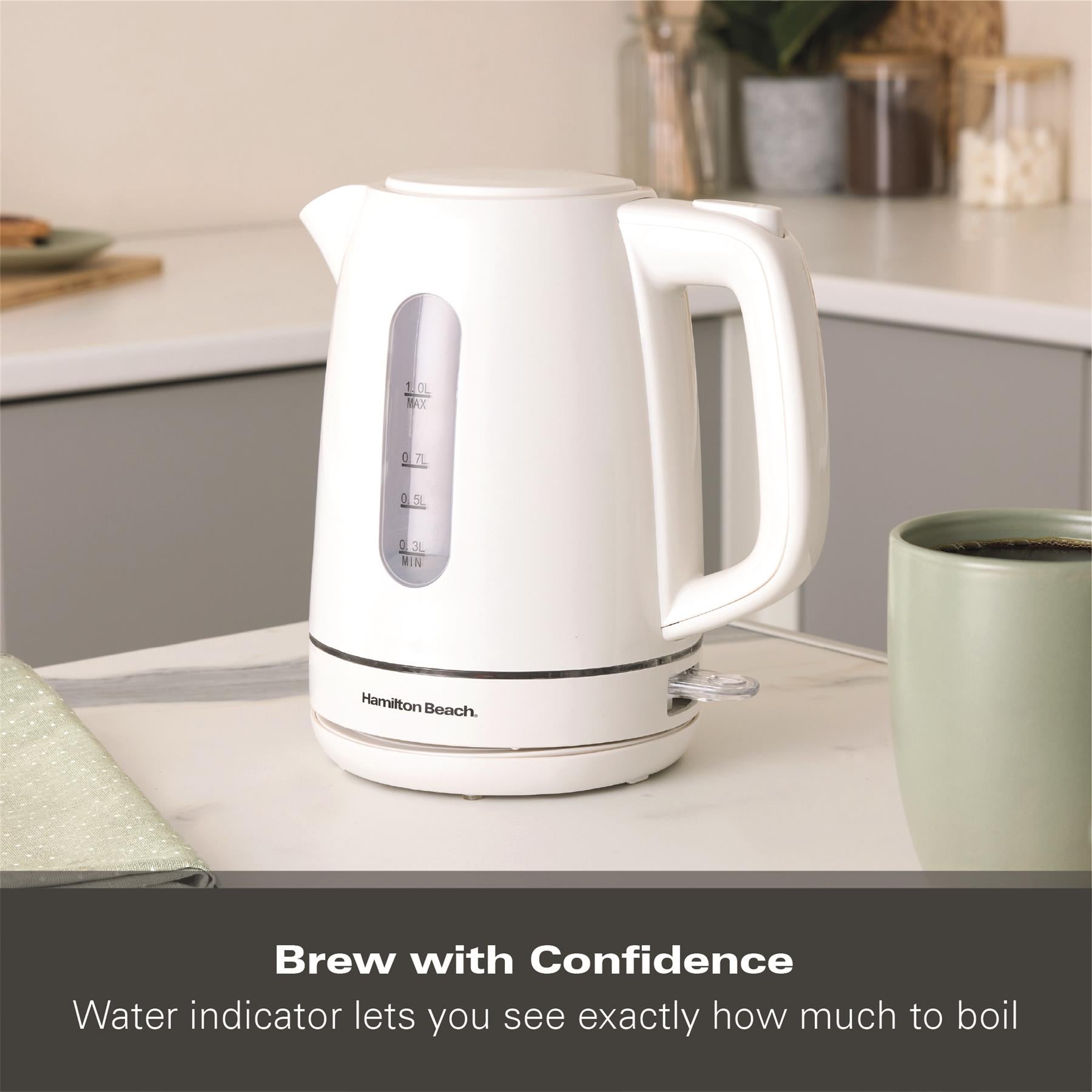 Compact 1L Kettle - White
