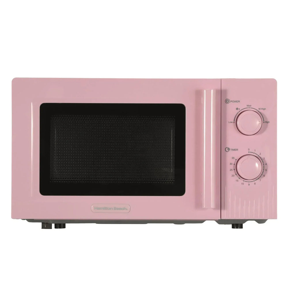 Hamilton Beach Miami Manual 800W Microwave - Flamingo Pink - Hamilton Beach UK