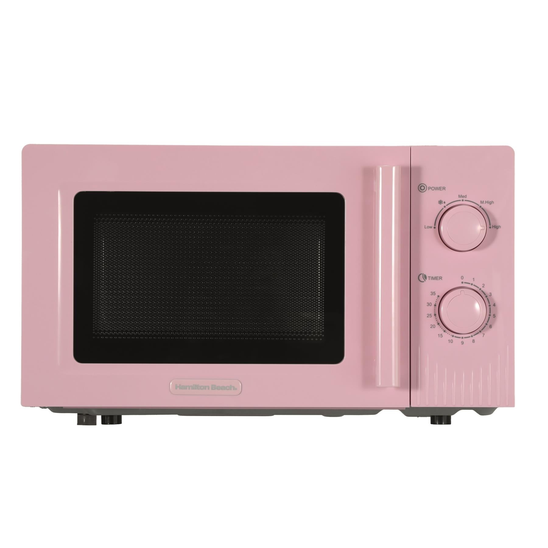 Hamilton Beach Miami Manual 800W Microwave - Flamingo Pink