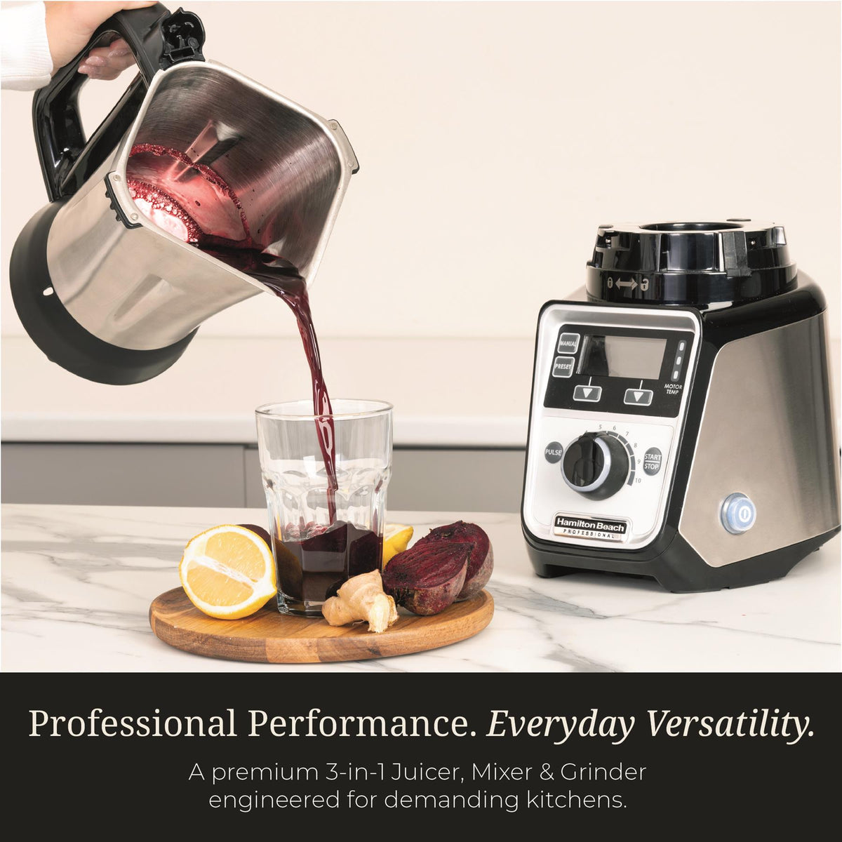 Hamilton Beach Professional Juicer Mixer Grinder